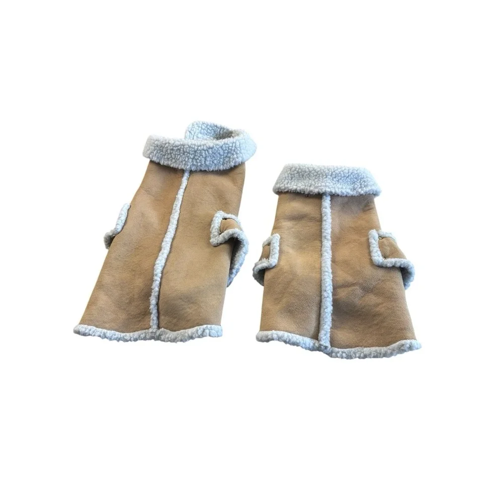 Dog Sherpa Poncho Cape‎ Bundle 2pc Reversible Cozy Pet Jacket